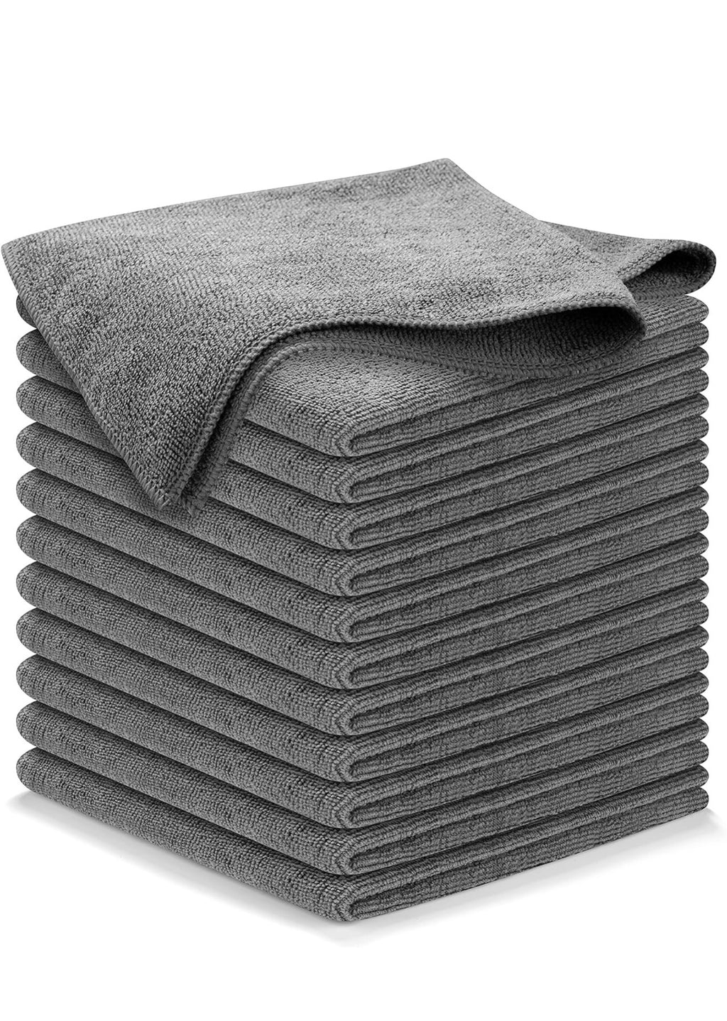 Microfiber Car Towel - 12 Pcs (12.5"x12.5") - High Performance Car Washing Cloth