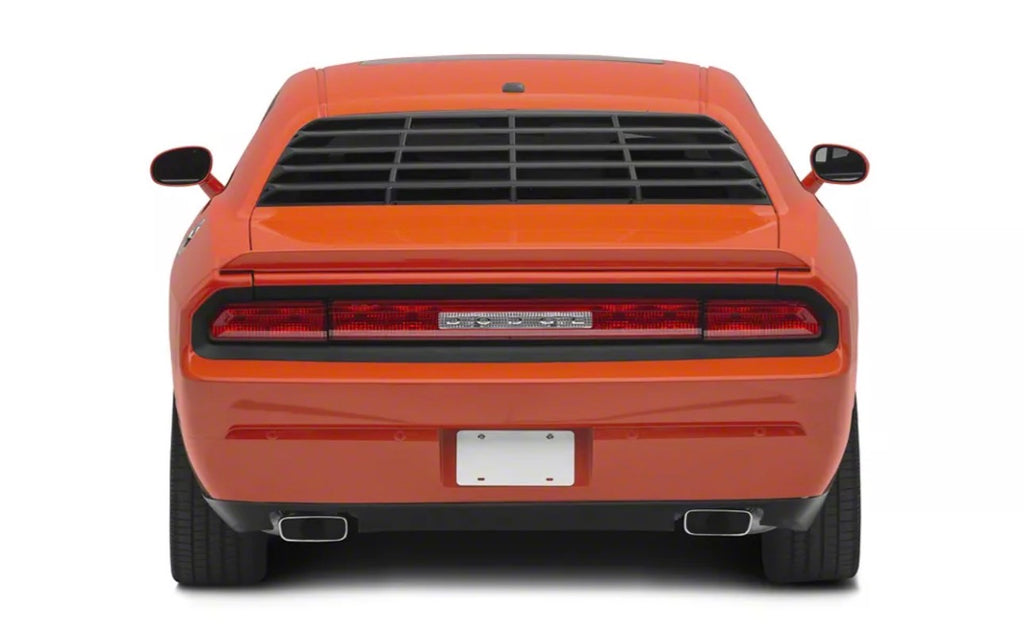 08-23 Dodge Challenger Rear Window Louvers (Matte Black)