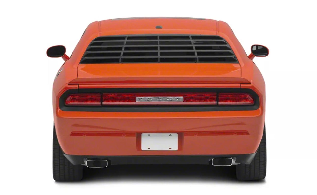 08-23 Dodge Challenger Rear Window Louvers (Matte Black)