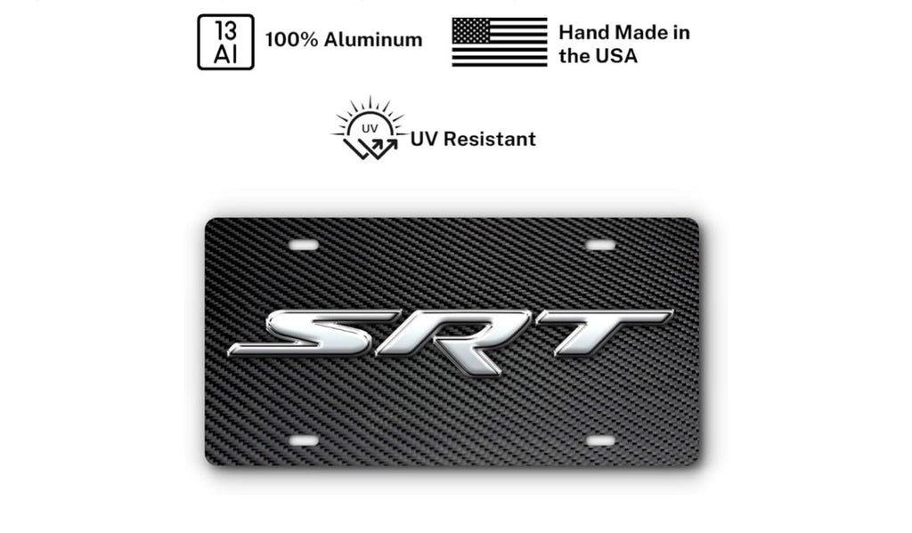 Dodge SRT Carbon Fiber Front Vanity License Plate