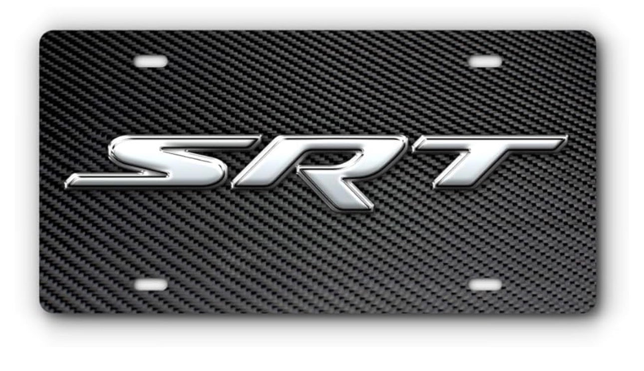Dodge SRT Carbon Fiber Front Vanity License Plate