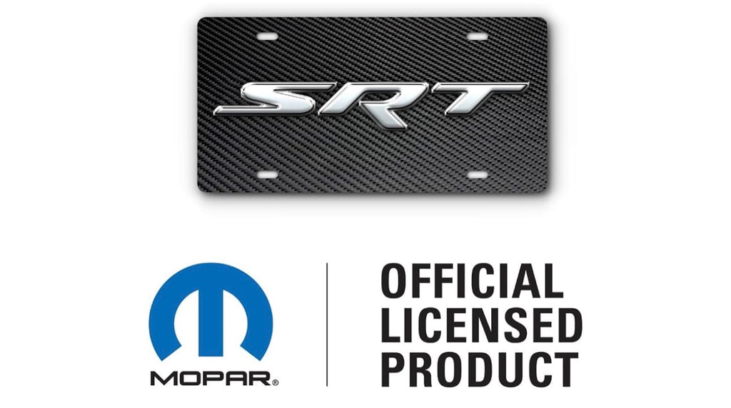 Dodge SRT Carbon Fiber Front Vanity License Plate