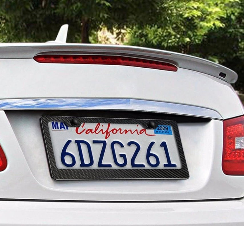 Carbon Fiber License Plate Frame