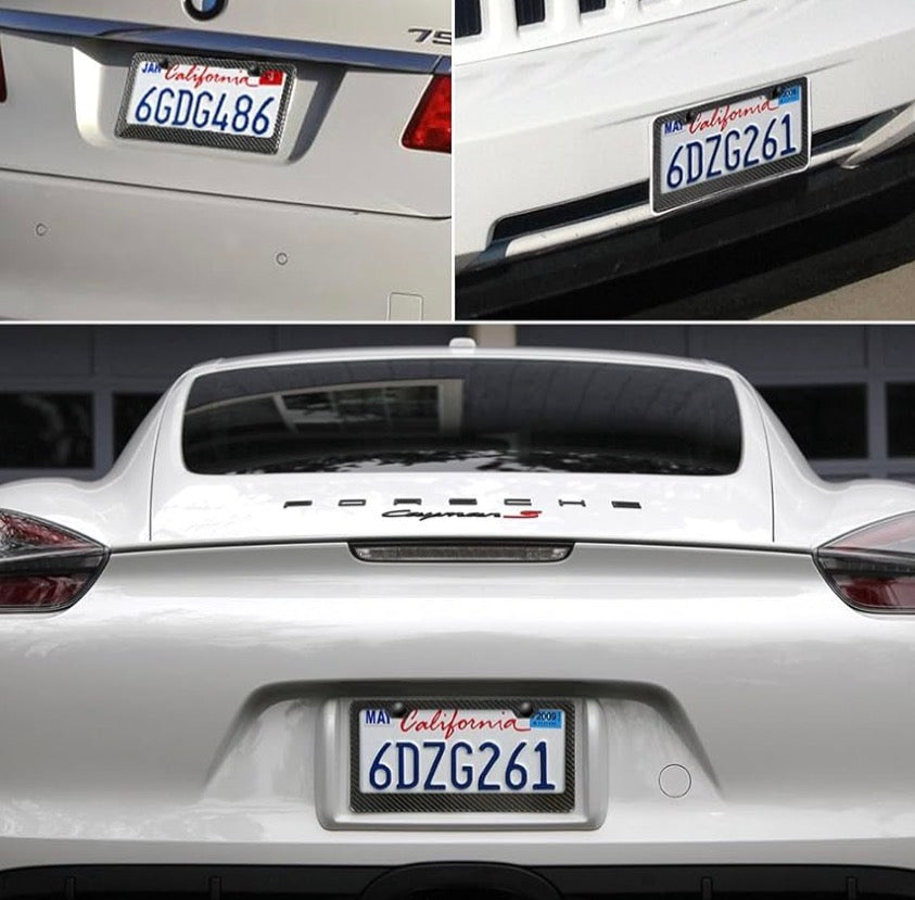 Carbon Fiber License Plate Frame