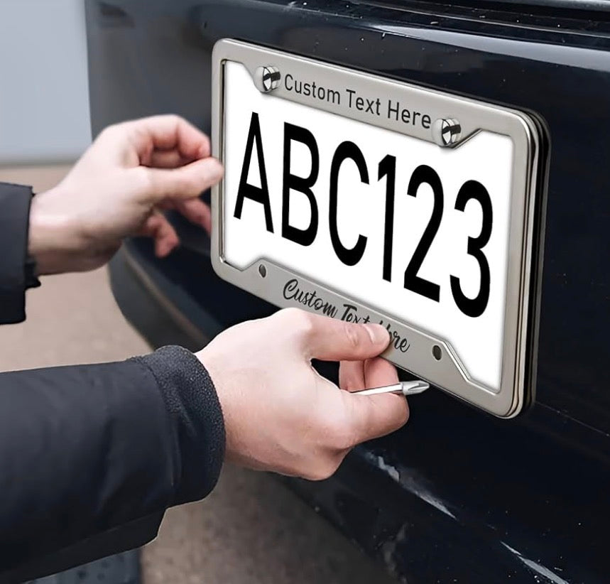 Stainless Steel Custom License Plate Frame