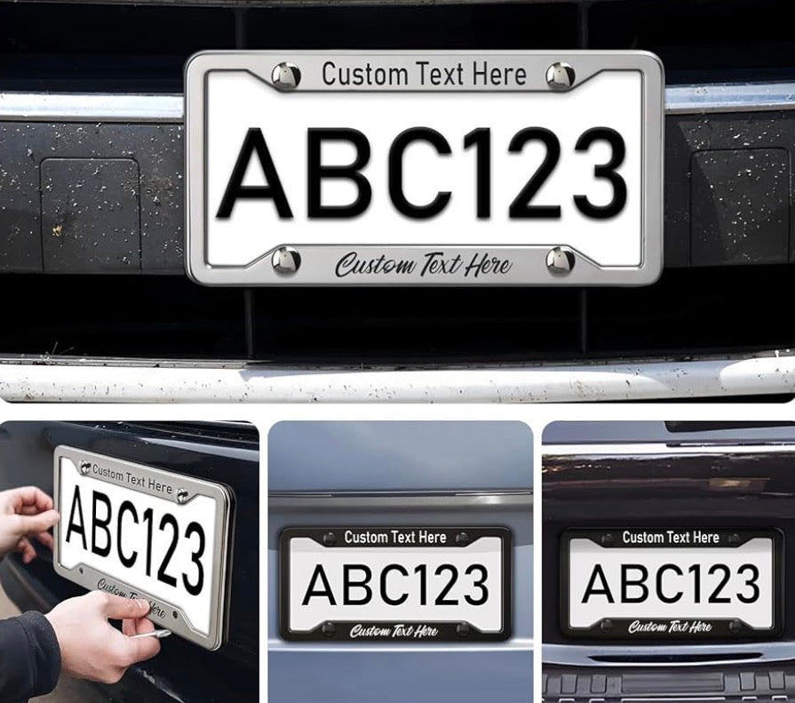 Stainless Steel Custom License Plate Frame